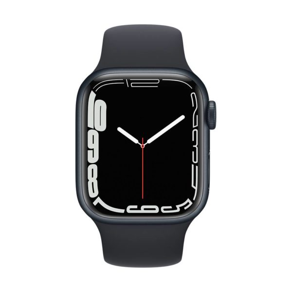Apple watch S7 GPS 41mm midnight aluminium case with midnight sport band